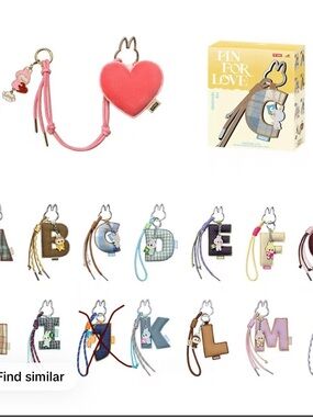 Labubu Letter Charms A - L and “?” and the secret box! Sorry no “J”